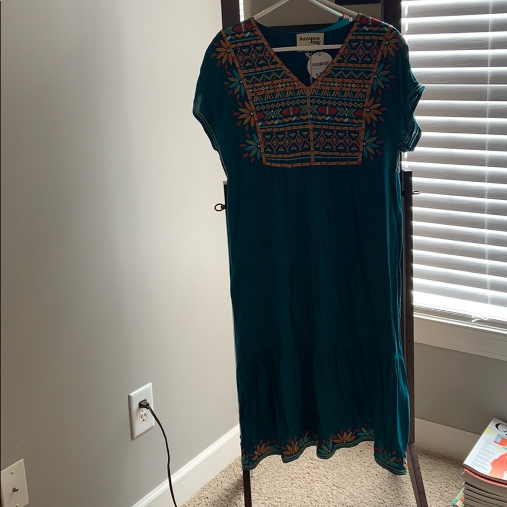BNWT Boutique Teal Midi Dress